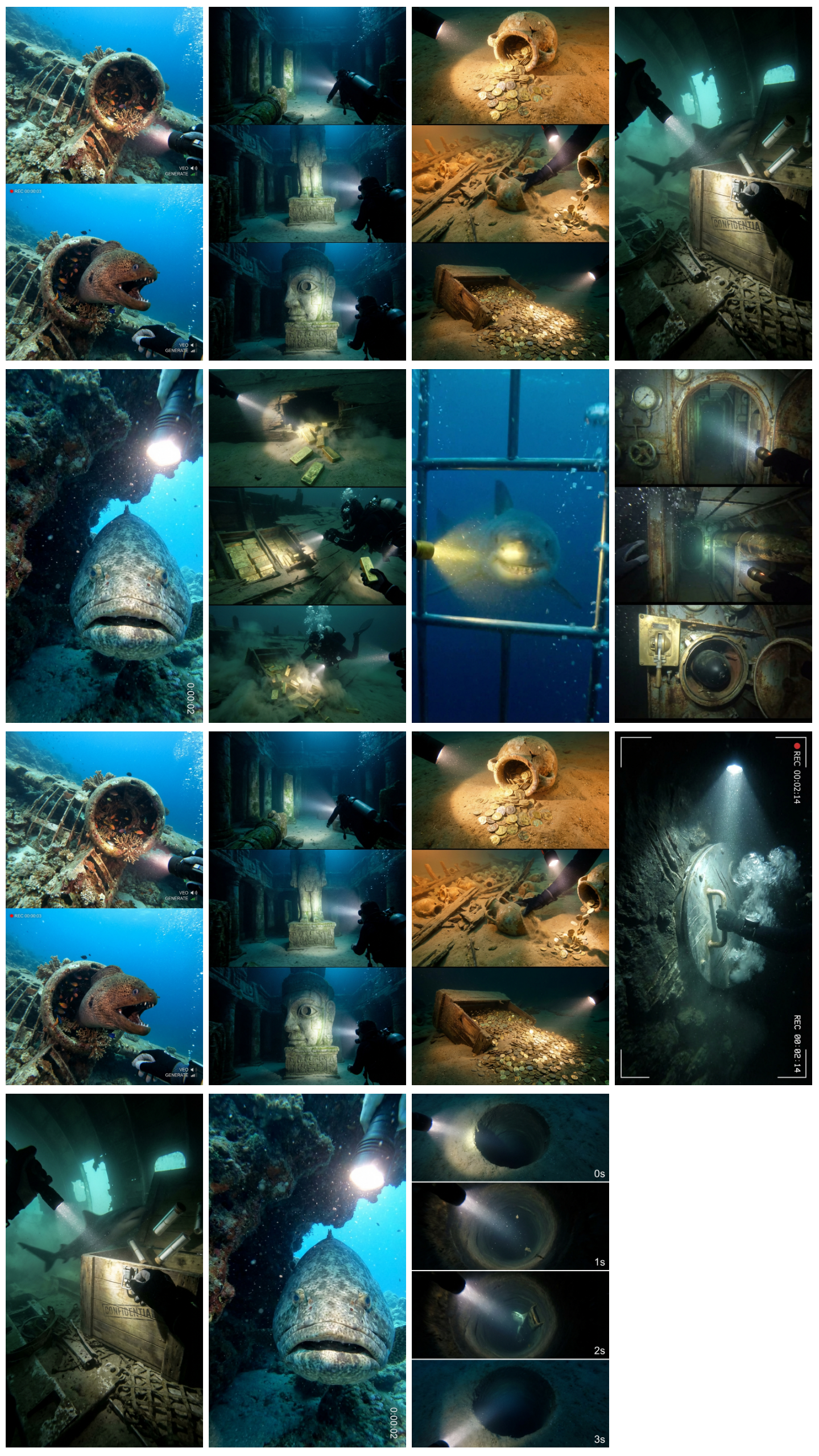 Underwater Discovery Master Prompt – Cinematic AI Exploration & Native Audio Workflow