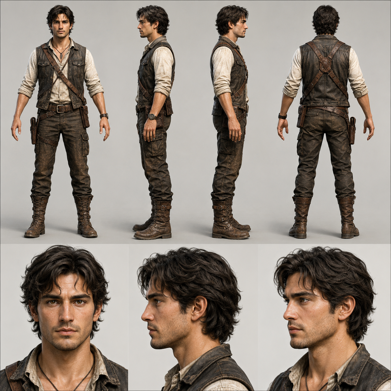 Character Reference Sheet Master Prompt – Consistent AI Character Turnaround Generator for ChatGPT & Image Models