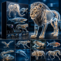 Cinematic Animal Documentary Master Prompt – Transparent Anatomy AI Video Engine
